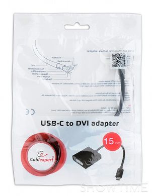 Адаптер-перехідник USB Type-C to DVI Cablexpert A-CM-DVIF-01 444432 фото