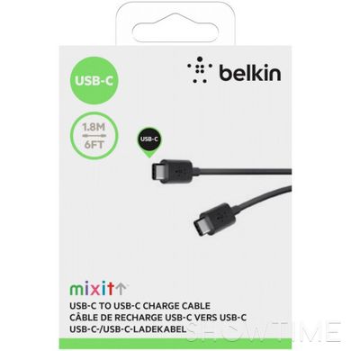 Кабель Belkin Mixit USB-C to USB-C Charge Cable Black 1.8м (F2CU043BT06-BLK) 470502 фото