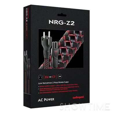 AudioQuest power 1.0m NRG-Z2 EU (NRGZ2EU01) — Силовой кабель NRG-Z2 EU-IEC С7, 1 м 1-009877 фото