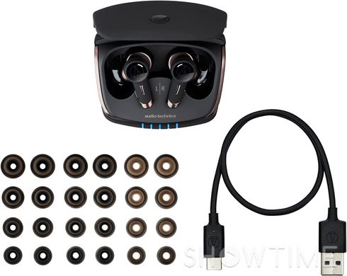 Audio-Technica ATH-TWX9 — Наушники беспроводные, вакуумные, черные 1-005977 фото